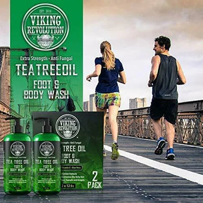 Viking Revolution Tea Tree Oil Body Wash for Men – Extra Strength (2 Pack)