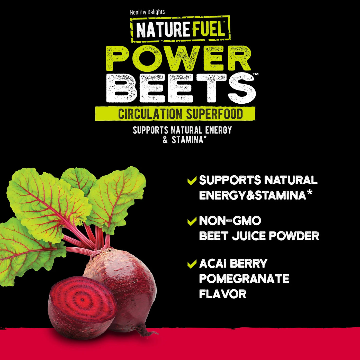 Nature Fuel Power Beets – Super Concentrated Circulation Superfood (60 Servings)