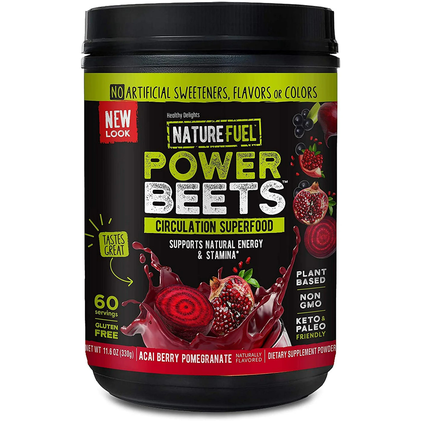 Nature Fuel Power Beets – Super Concentrated Circulation Superfood (60 Servings)