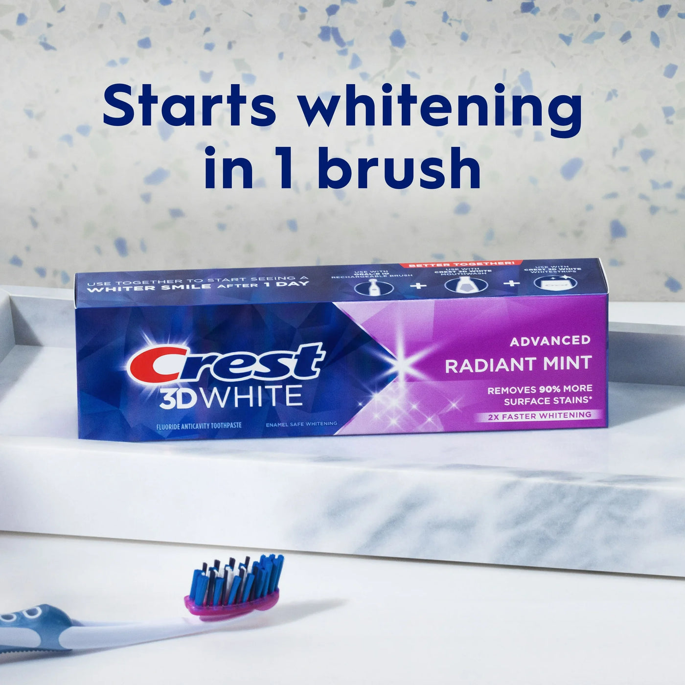 Crest 3D White Advanced Teeth Whitening Toothpaste